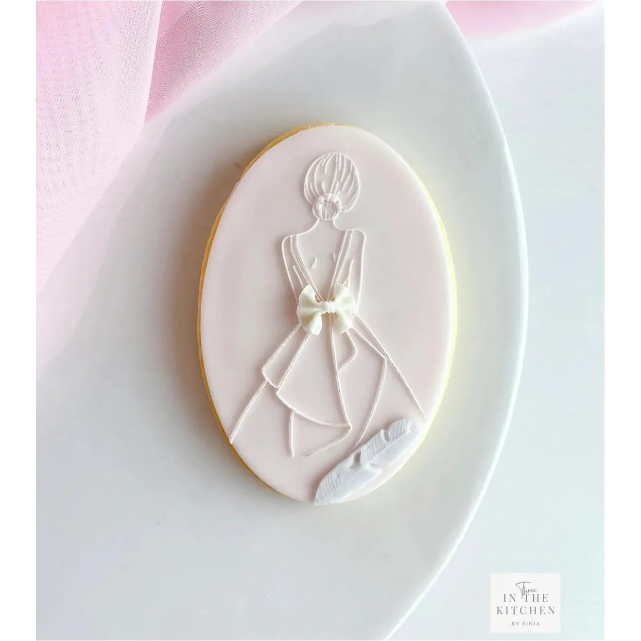 3D stamp - Bride from the back