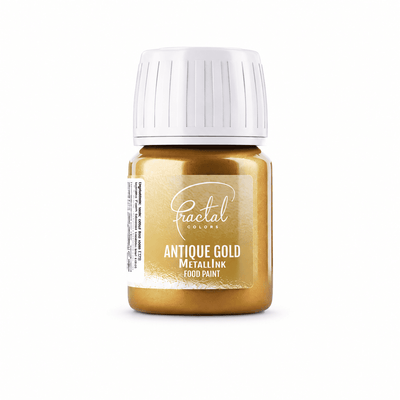 Peinture Alimentaire 30 g - Antique Gold - MetallInk