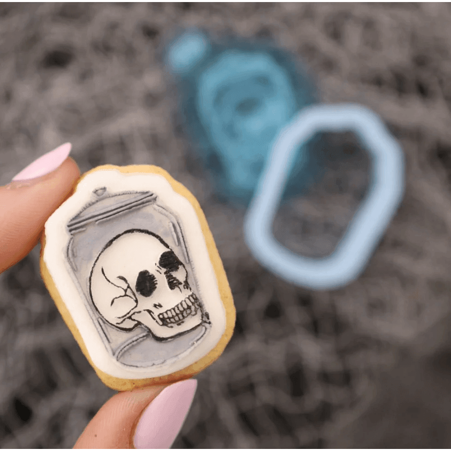 MINI Stamp N Cut - Skull In a Jar - SWEET STAMP