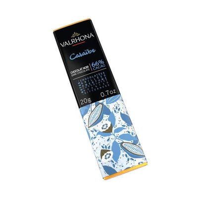 Mini tablette chocolat noir Caraïbe 66% Valrhona – 20 g