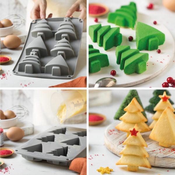 Moule en Silicone 6 Sapins