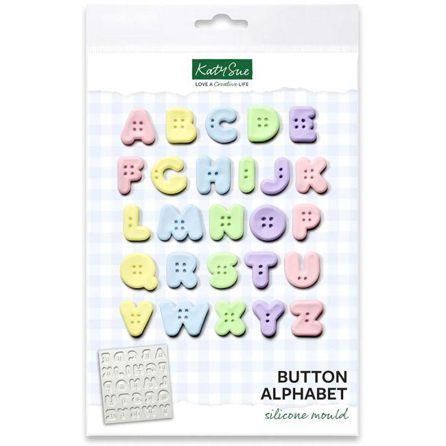 Moule Katy Sue - Button Alphabet