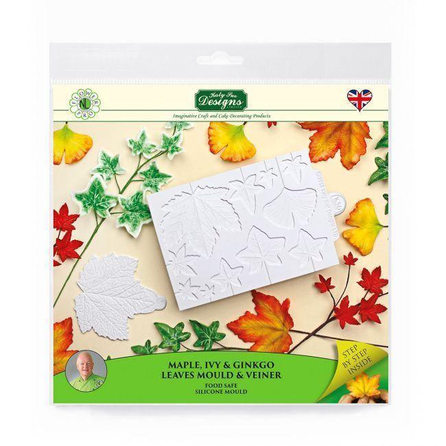 Moule Katy Sue - Feuilles d'érables, Lierre et Ginkgo