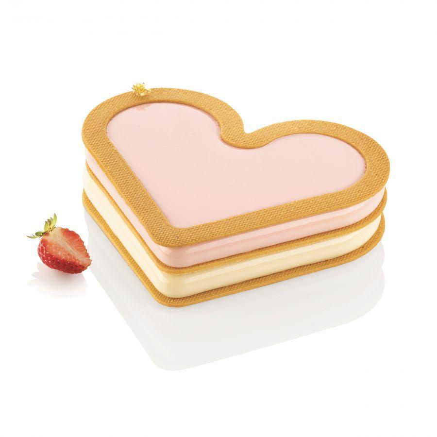 Love Story Kit: Silikonform und Ausstecher für Kuchen
