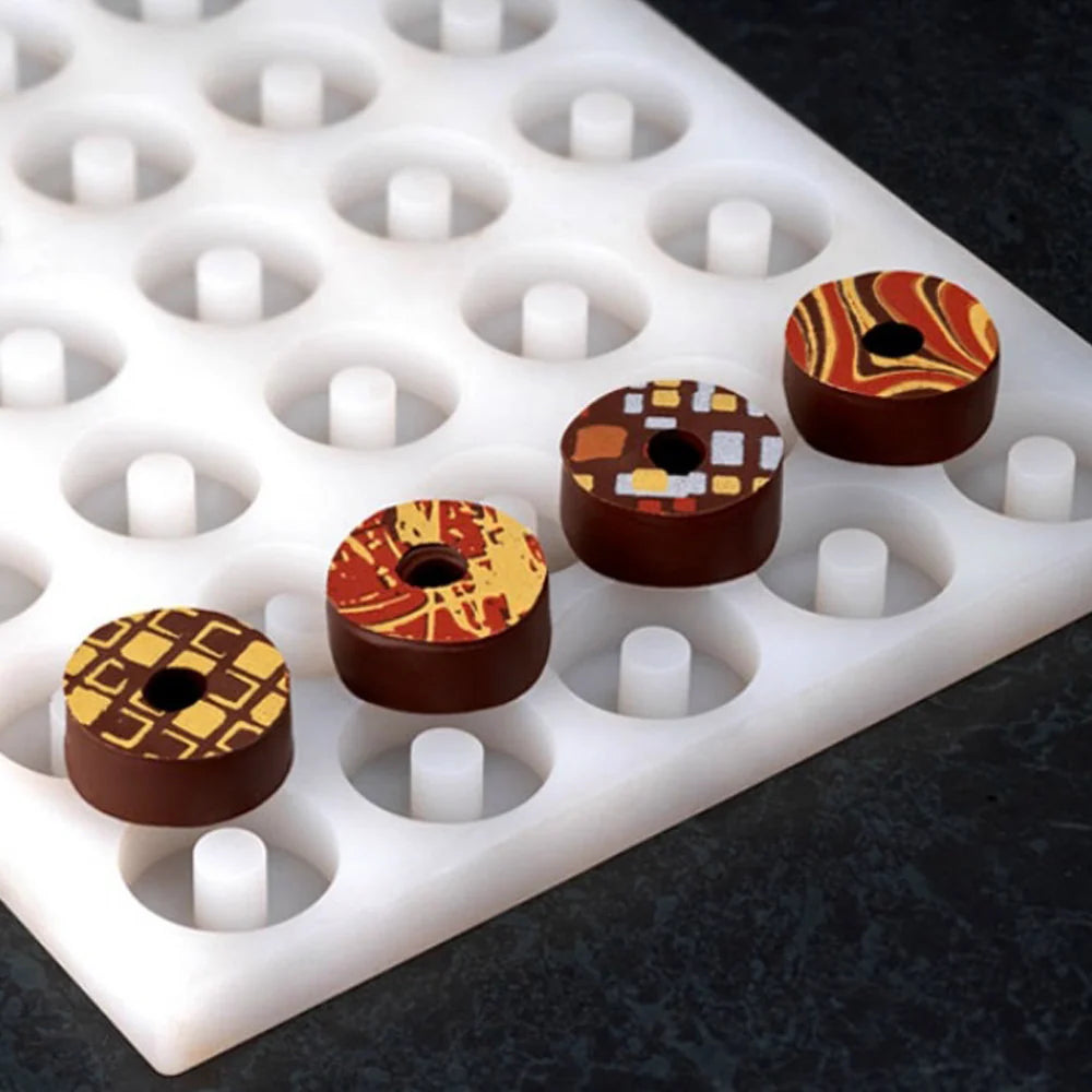 Moule LS06 Chocoflex – 54 Donuts Ø30xØ10x12 mm