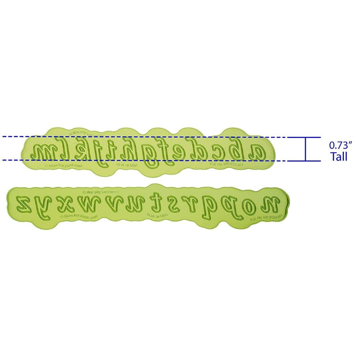 Moule Marvelous - Calligraphy Lowercase - MARVELOUS MOLDS