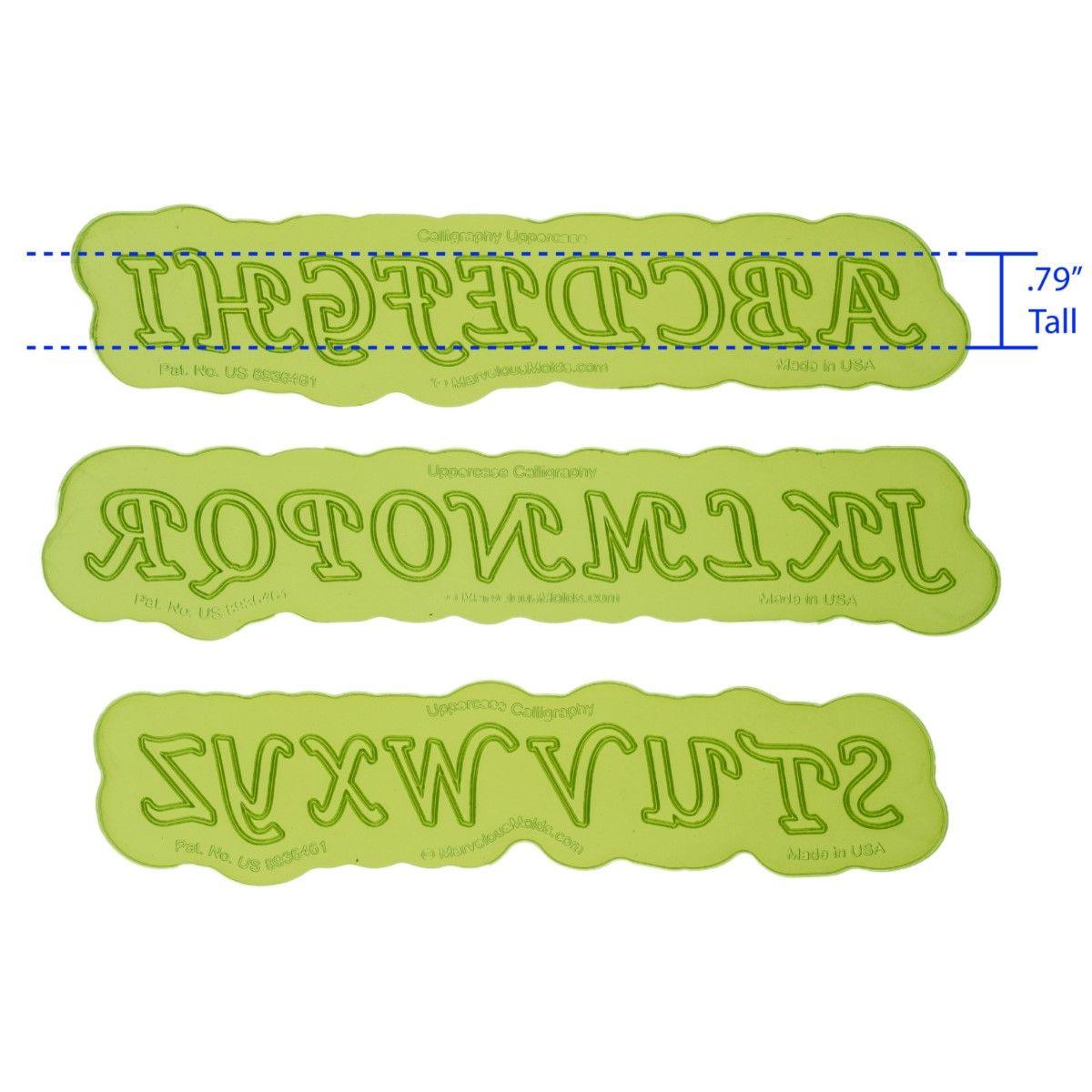 Moule Marvelous - Calligraphy Uppercase - MARVELOUS MOLDS