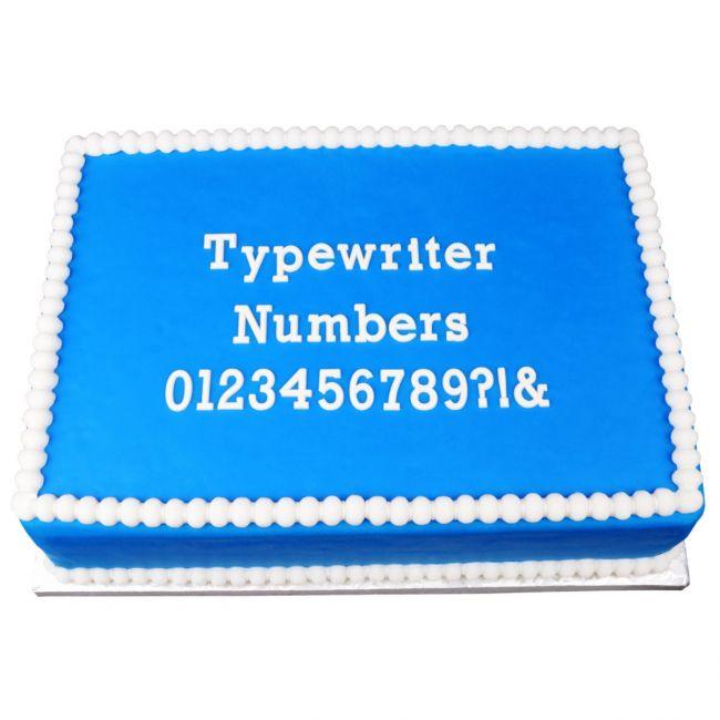 Moule Marvelous - Typewriter Numbers - MARVELOUS MOLDS