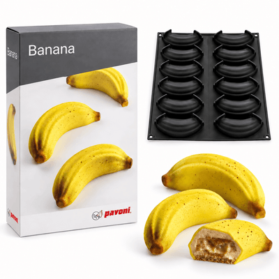 Moule Banane 400 x 300 mm - 12 Empreintes