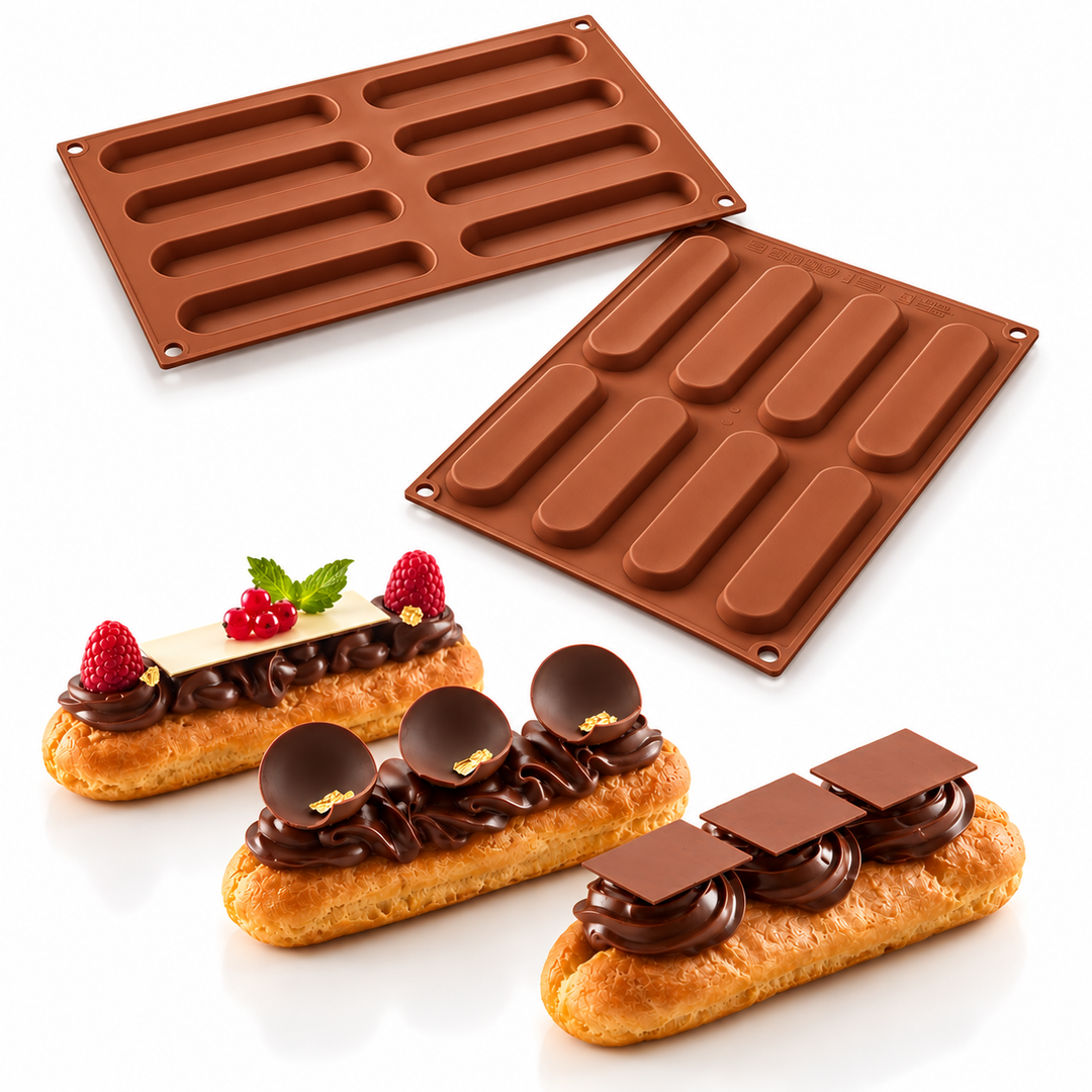 Moule Éclair Silicone SF161 - 125 x 28 mm - Silikomart