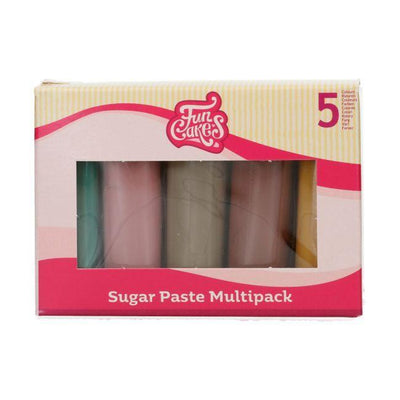 Multipack de Pâte à Sucre FunCakes Earth Colors - FUN CAKES