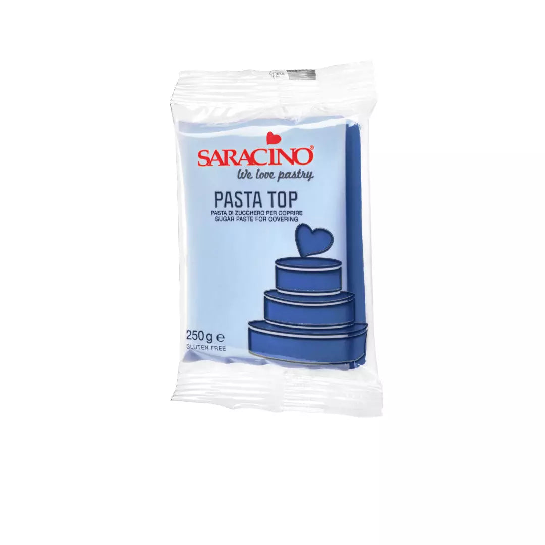 Pâte à sucre Saracino Pasta Top Bleu Marine 250g