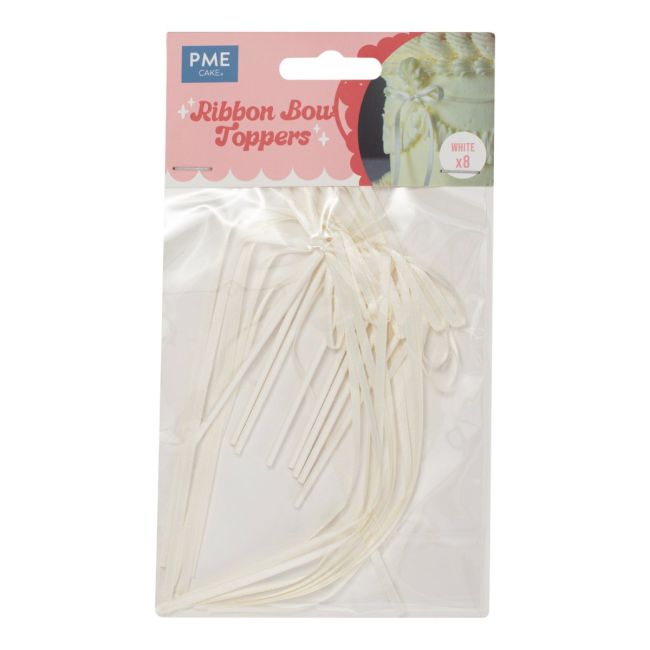 Nœuds Ruban Toppers Blanc