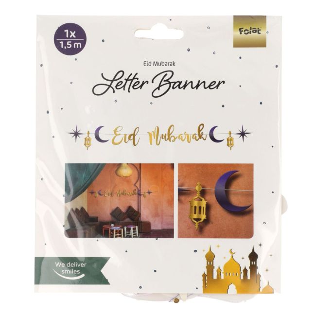 Nouvelle Bannière Eid Mubarak 150 cm