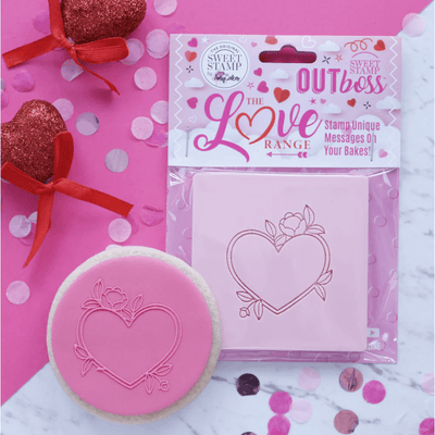 OUTboss - Heart Floral Frame - SWEET STAMP