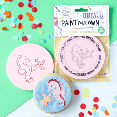 Outboss Paint your Own - Sea Horse - SWEET STAMP