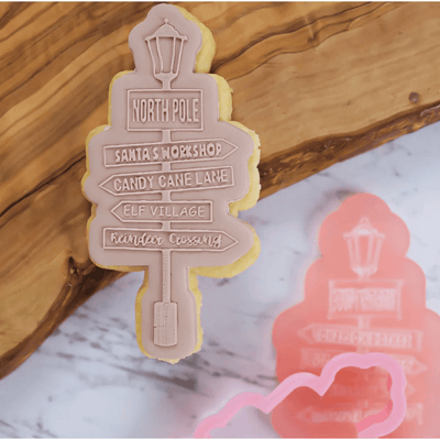 Outboss Stamp N'Cut - Christmas Signpost - SWEET STAMP