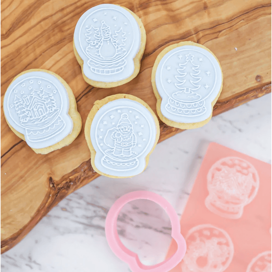 Outboss Stamp N'Cut – Mini-Schneekugeln – süßer Stempel