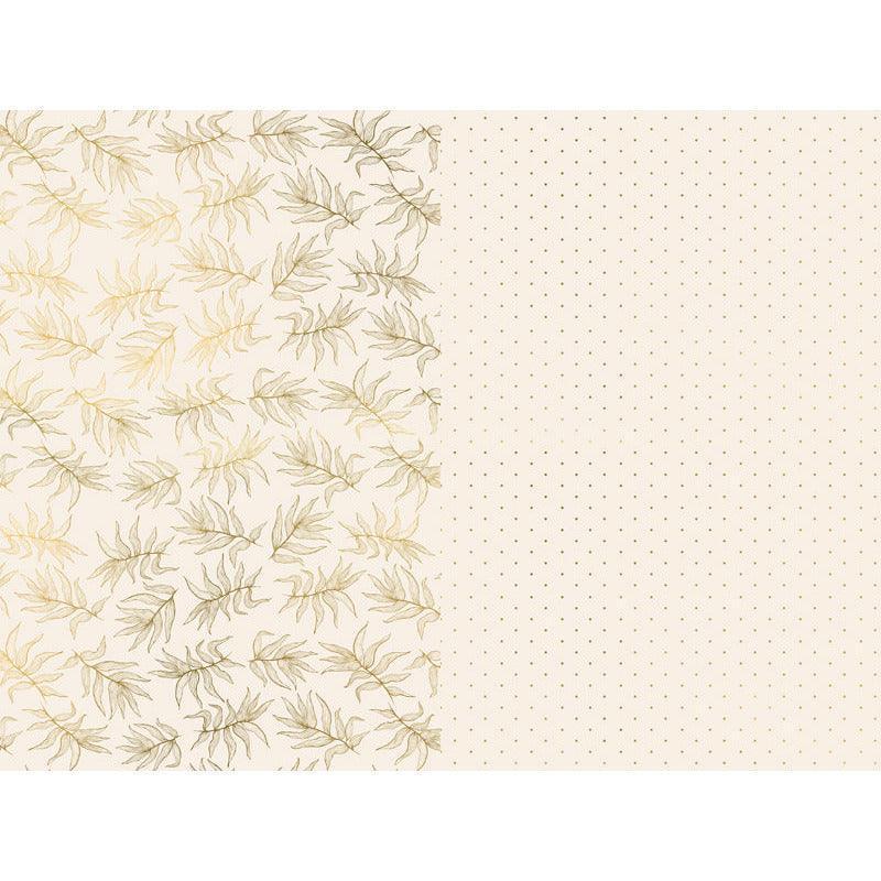 Papier Cadeau - Feuilles et Pois - 70x200 cm - PAS D'EXPEDITION : VENDU UNIQUEMENT en Click and Collect