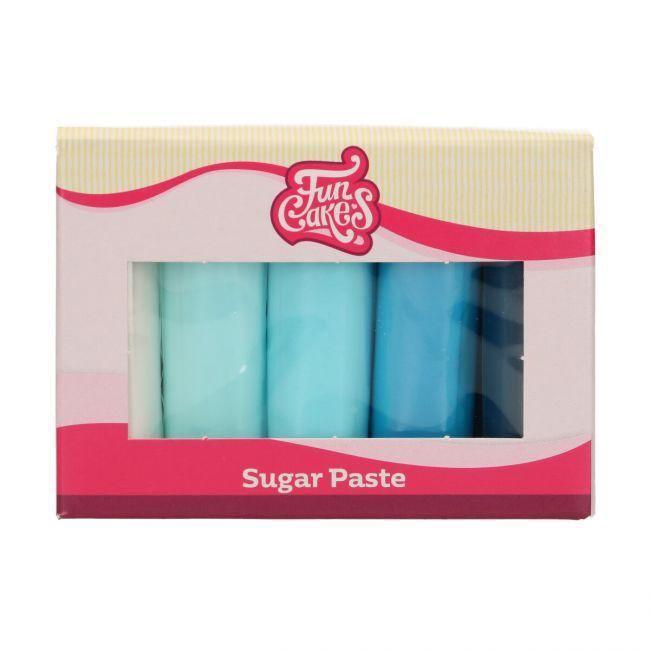 Pâte à Sucre Multipack Bleu 5x100g