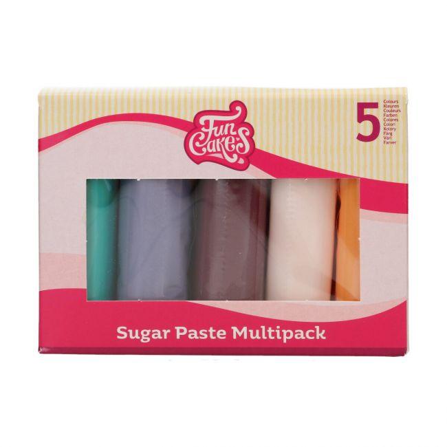 Pâte à Sucre Multipack Boho Chic 5x100g - FUN CAKES