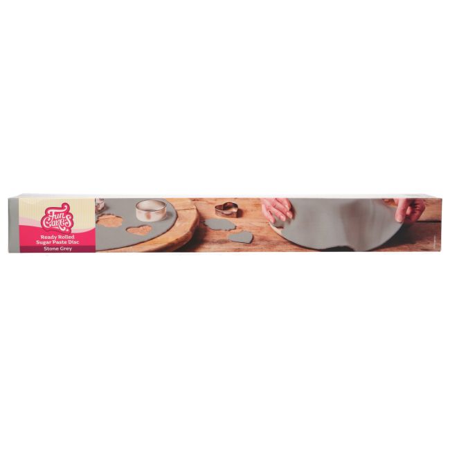 Pâte à sucre prête à l’emploi FunCakes Ready Rolled Disc Stone Grey 430 g