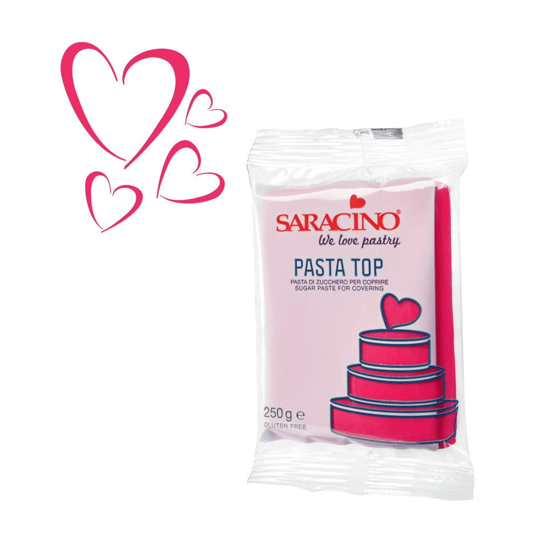 pâte à sucre rouge Saracino Pasta TOP 250g
