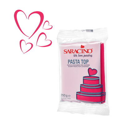 pâte à sucre rouge Saracino Pasta TOP 250g