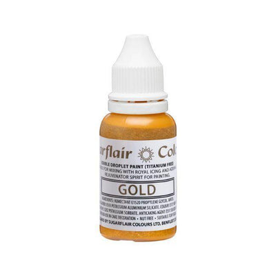 Peinture Comestible Gold - 14ml - SUGARFLAIR