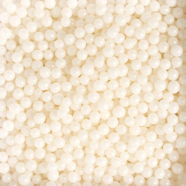 Perles Comestibles - Blanc 100g - DECORA