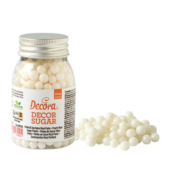 Perles Comestibles - Blanc 100g - DECORA