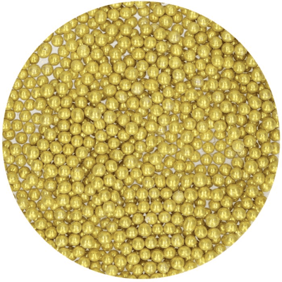 Perles en sucre Medium- Metallic Gold 4mmI FUN CAKES I Patiss'land 