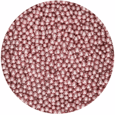 Perles en sucre Medium- Metallic Pink 4mmI FUN CAKES I Patiss'land 