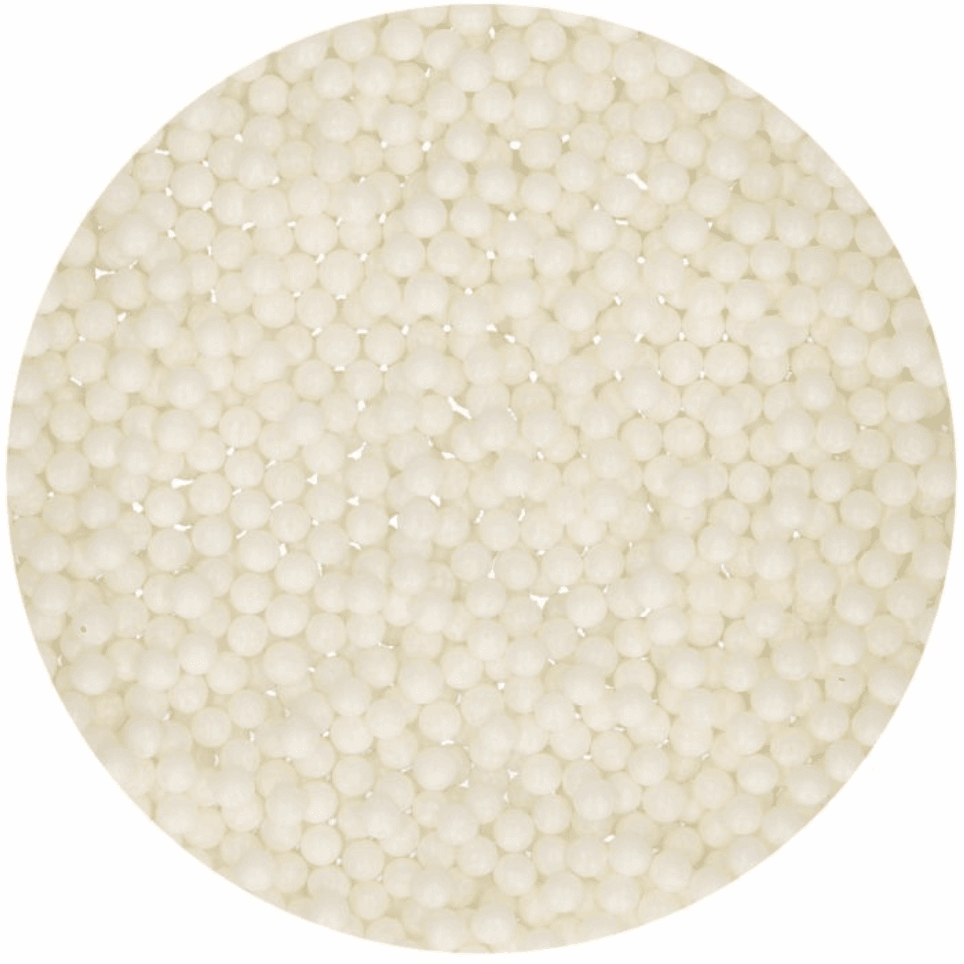 Perles en sucre Medium - Blanc Nacré 4mmI FUN CAKES I Patiss'land 