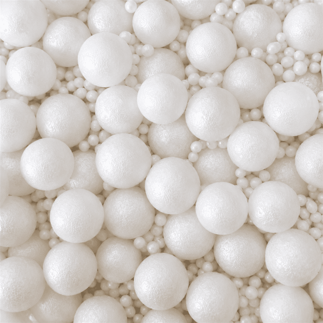 Perles de Sucre Blanches - 1,5 & 7 mm - 1 kg