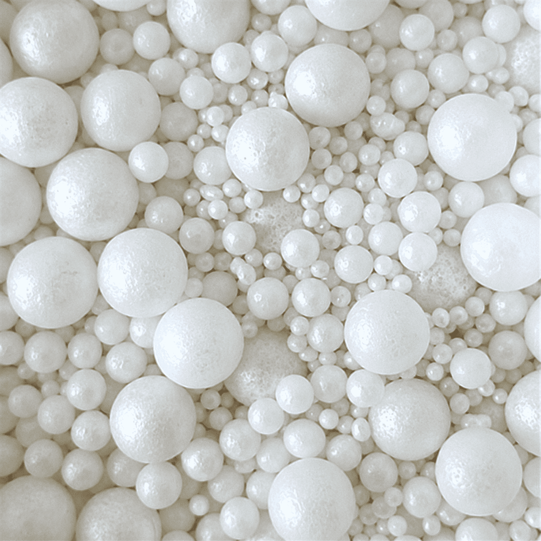 Perles de Sucre Blanches - 1,5, 4 & 7 mm - 90g