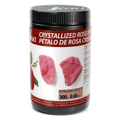 Pétales de rose cristallisés 1 mm Sosa Ingredients – Pot de 300 g