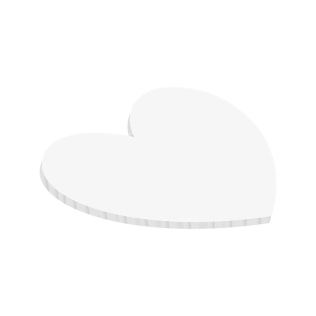 Plateau Cœur Blanc — 25 cm