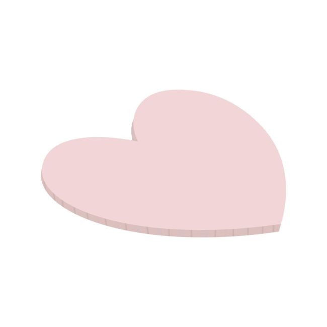 Plateau Cœur Rose Clair — 25 cm