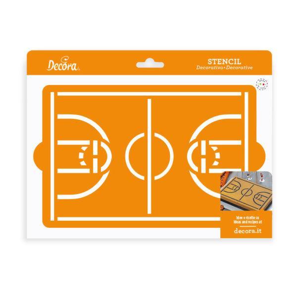 Pochoir Terrain de Basket
