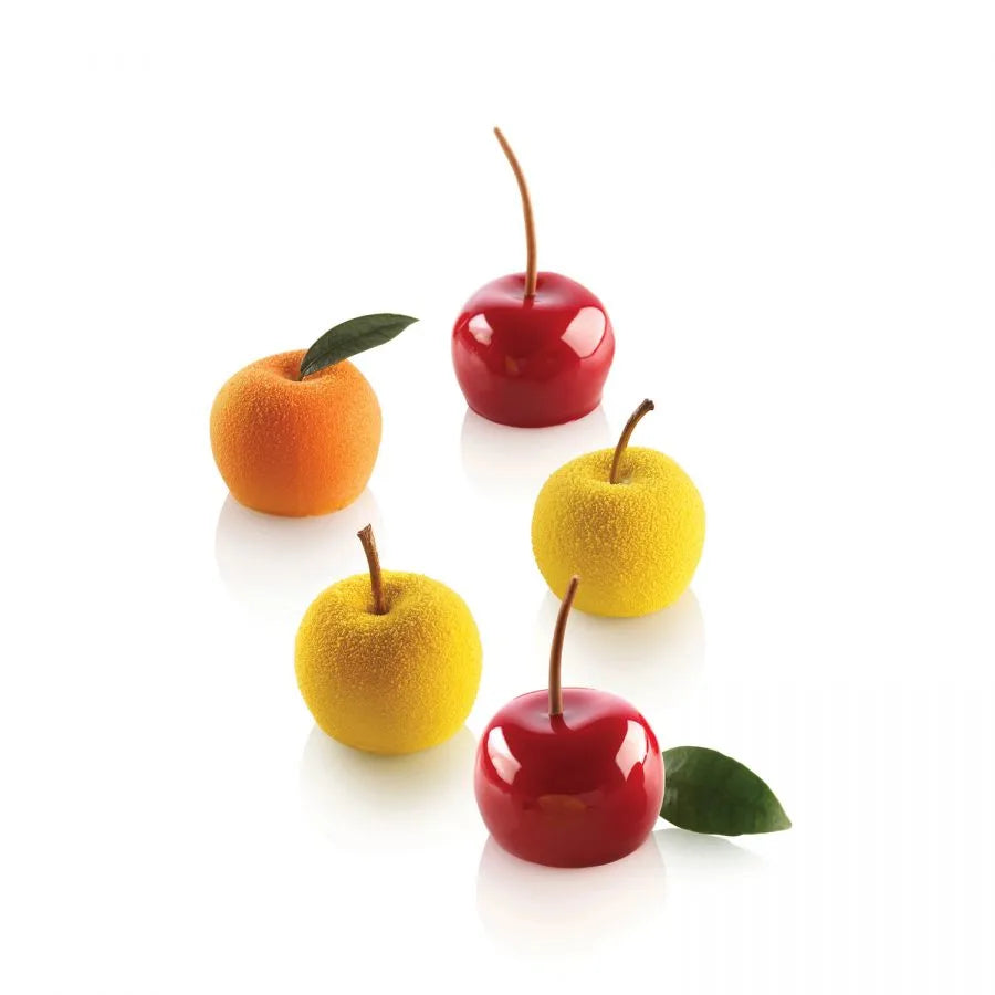 Apfel-, Kirsch- und Pfirsich-Trompe-l'Oeil-Form