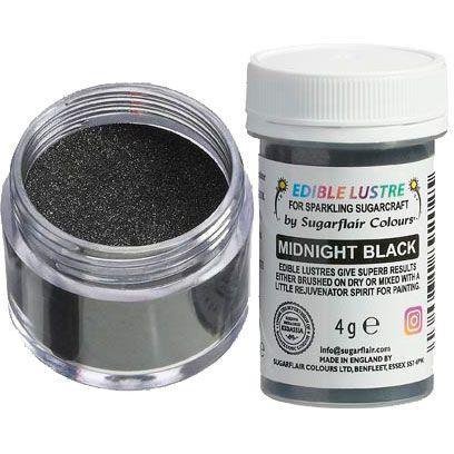 schwarzes essbares Pulver