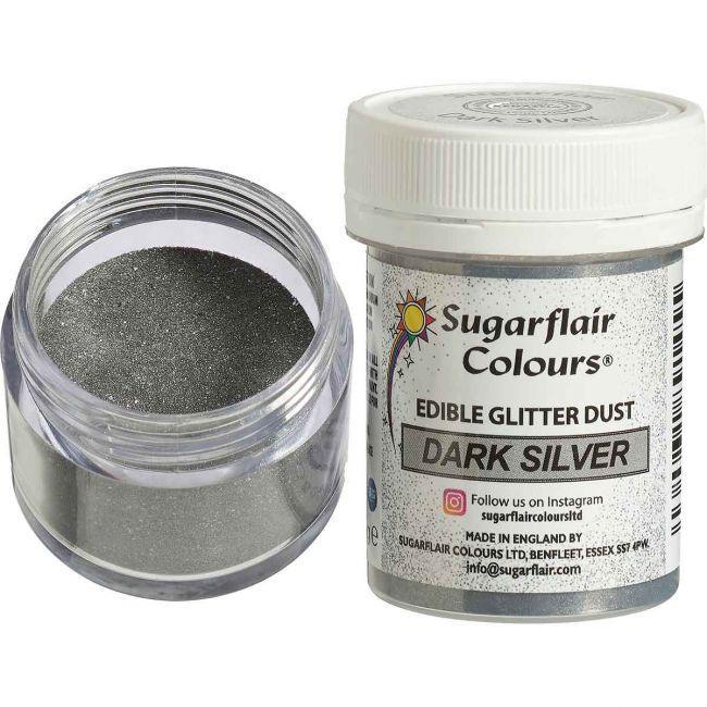 Poudre Pailletée Dark Silver