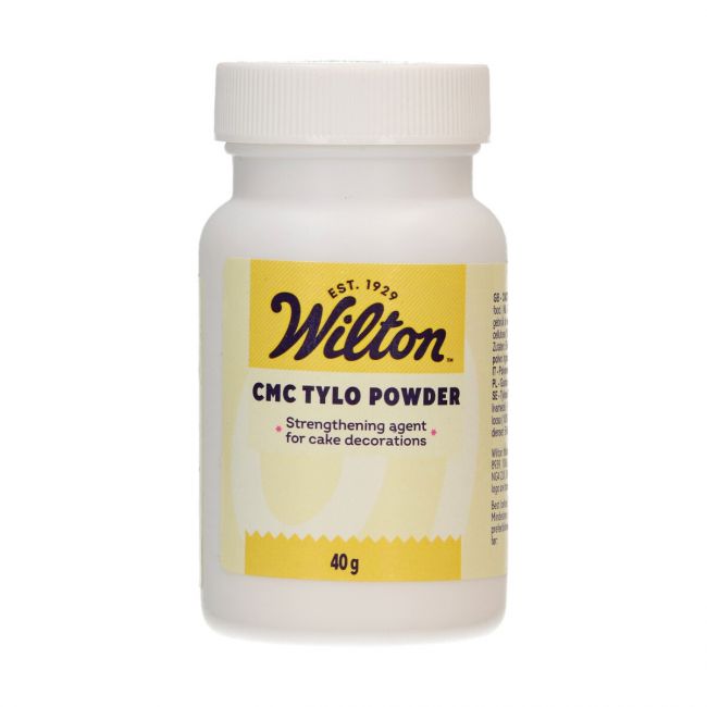 Flacon de poudre CMC Tylo Wilton 40 g pour durcir le fondant ou créer de la colle comestible