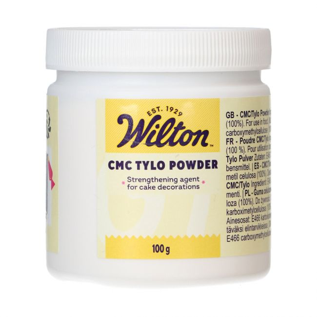 Pot de 100 g de poudre CMC Tylo Wilton pour décoration de gâteaux