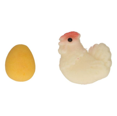 Almond Paste Decorations - Hen & Egg