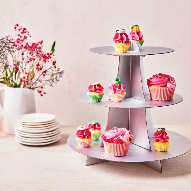 Présentoir à Cupcakes Silver