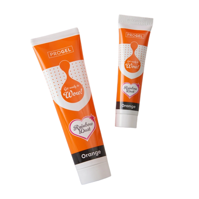 Colorant alimentaire concentré orange Rainbow Dust 100 g pour pâte à sucre et glaçages