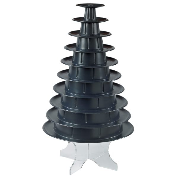 pyramide noire a macaron