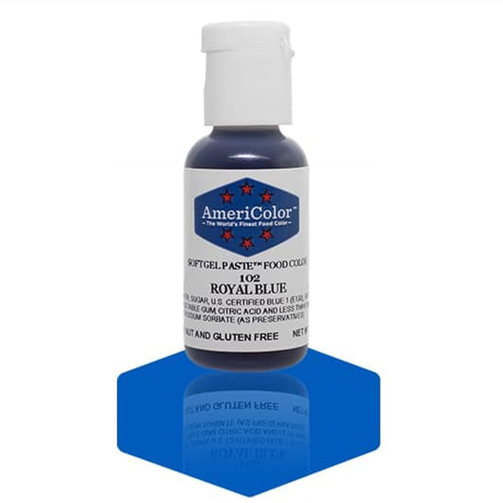 colorant alimentaire bleu royal, AmeriColor royal blue, colorant gel pâtisserie